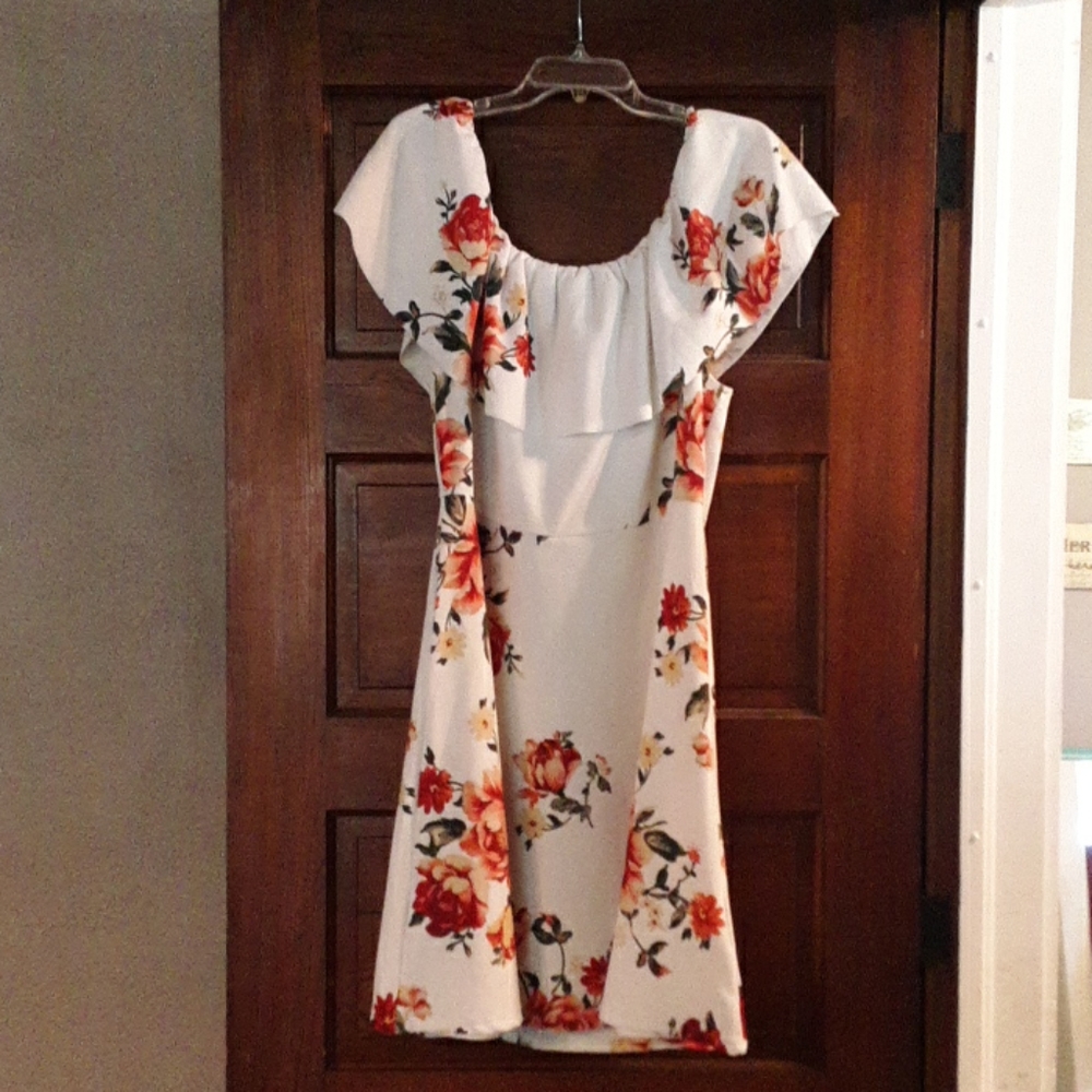 Off shoulder boho dress 2X